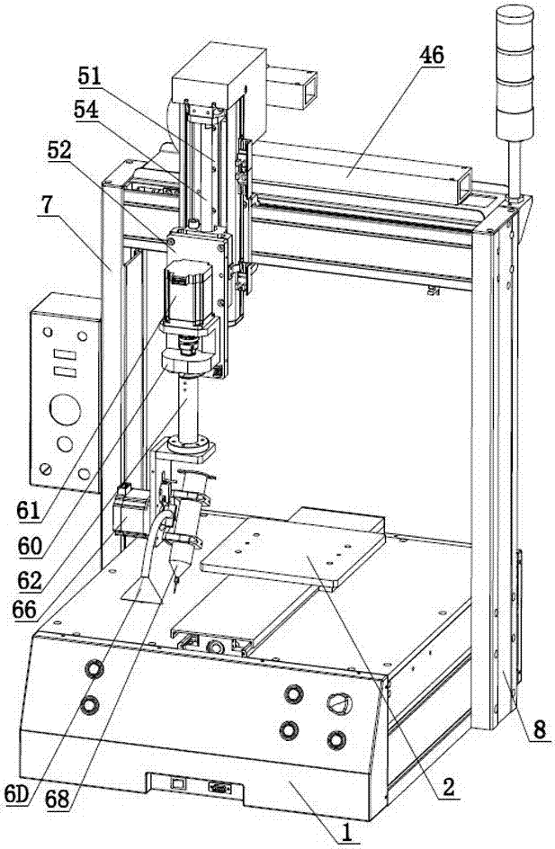 Five-axis automatic glue dispenser