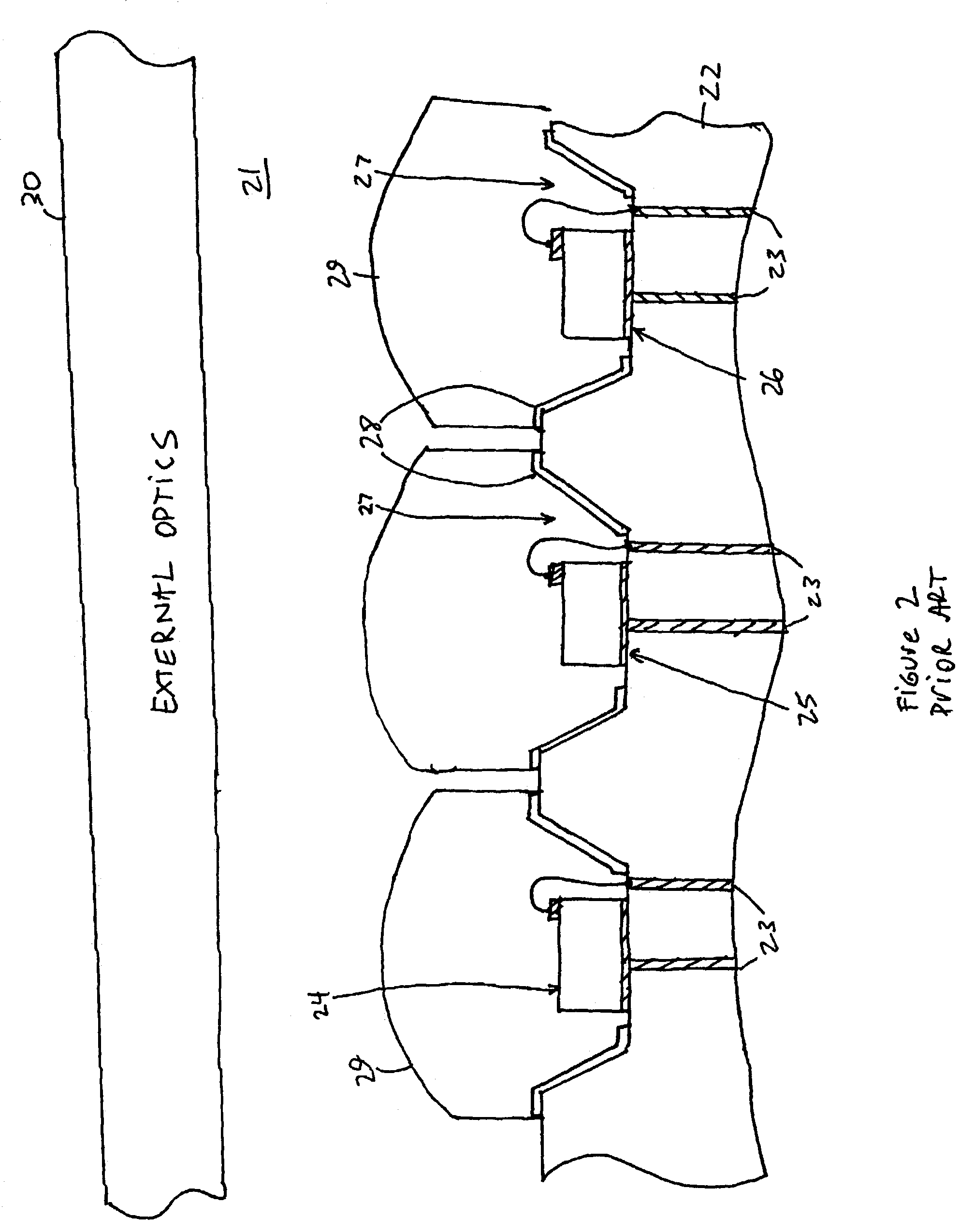 Solid state lighting device with reduced form factor including LED with directional emission and package with microoptics