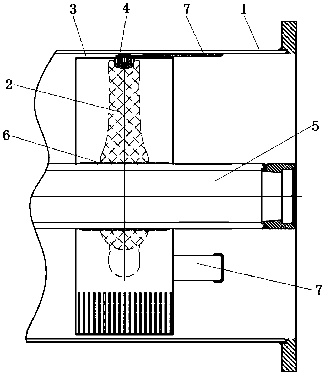 Three-post insulator of GIL