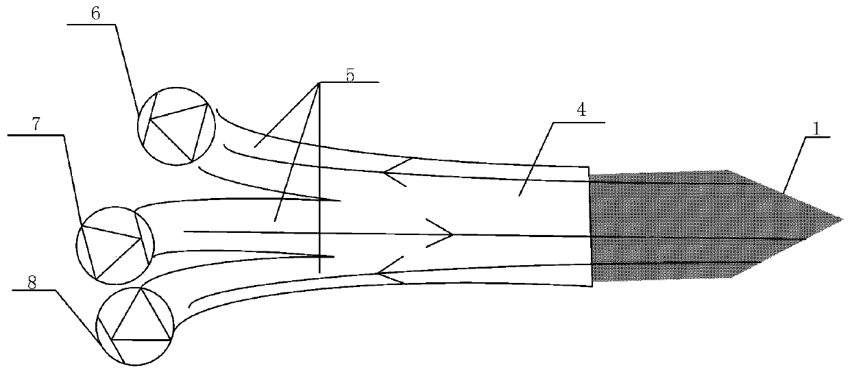 System and method for measuring split-phase volume fraction of oil-gas-water multi-phase fluid in oil production well logging