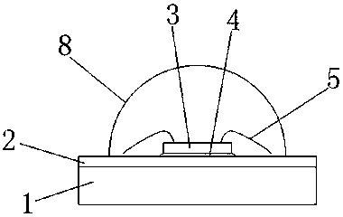 Bracket-free packaged LED light source and preparation method thereof