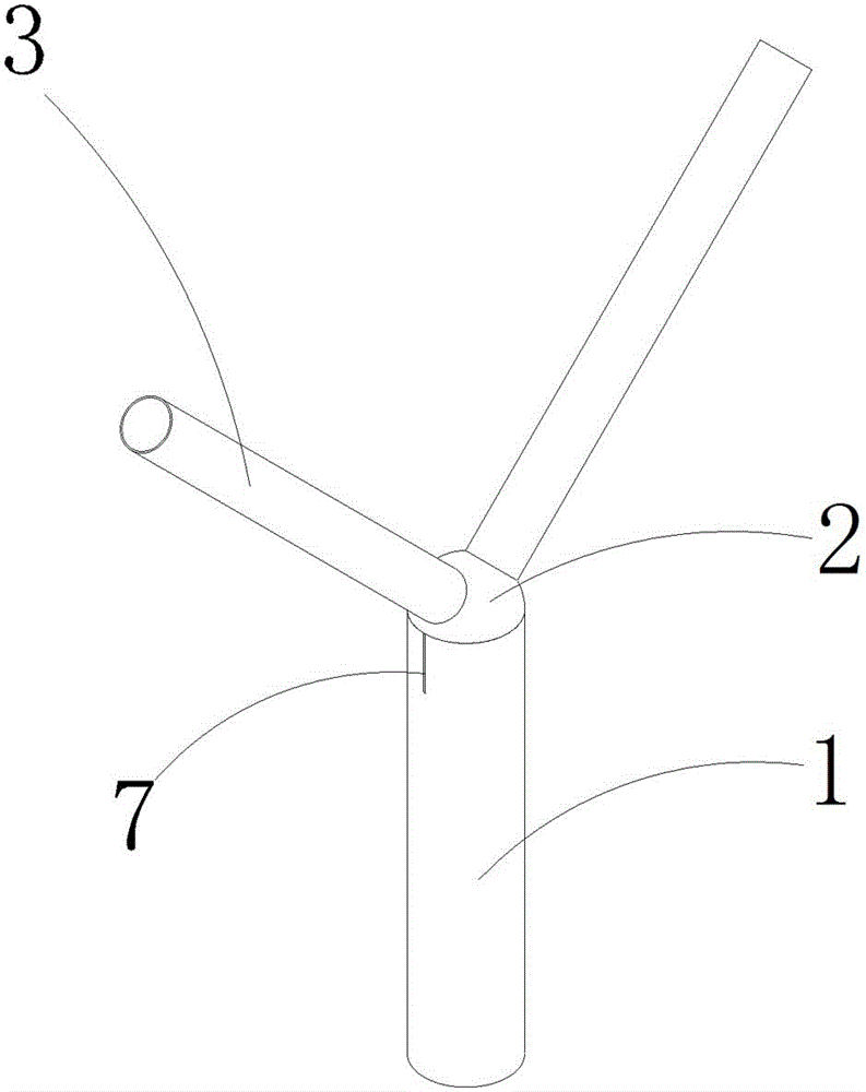 A tree fork-shaped component and its processing method
