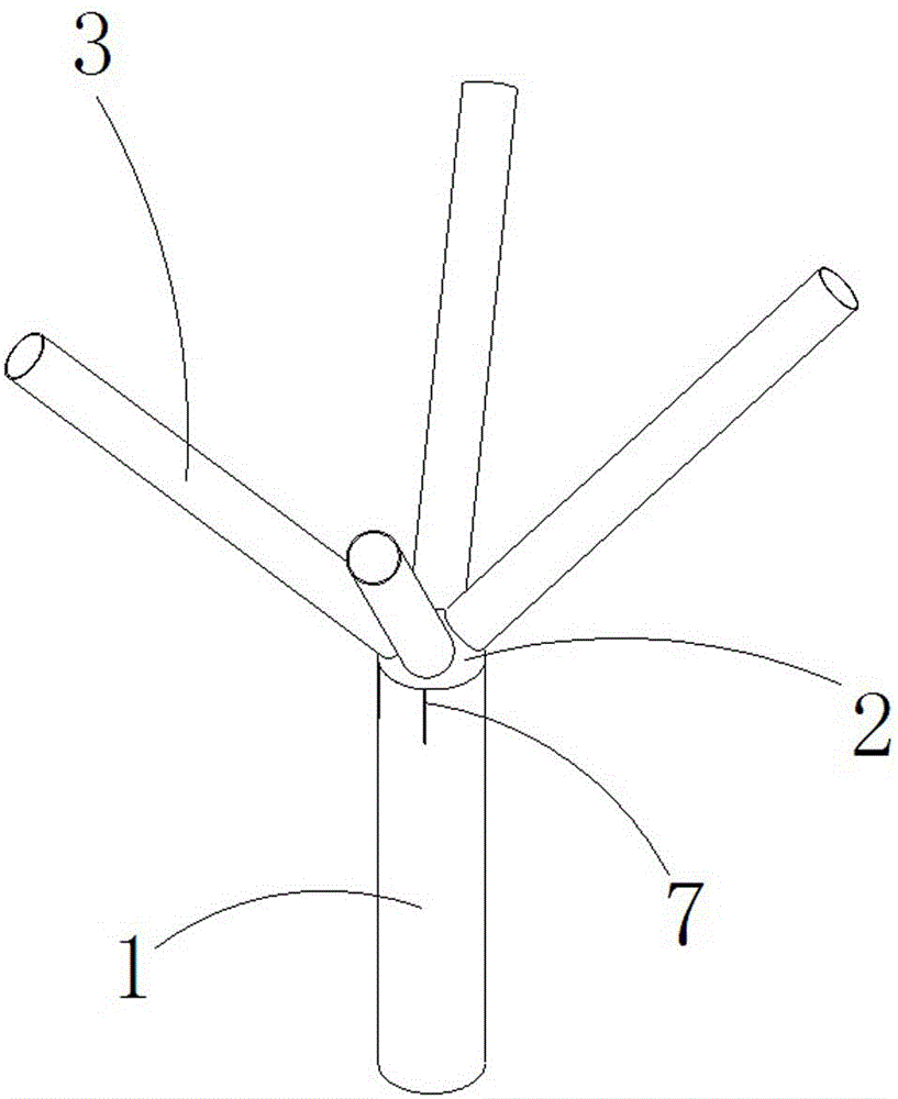 A tree fork-shaped component and its processing method