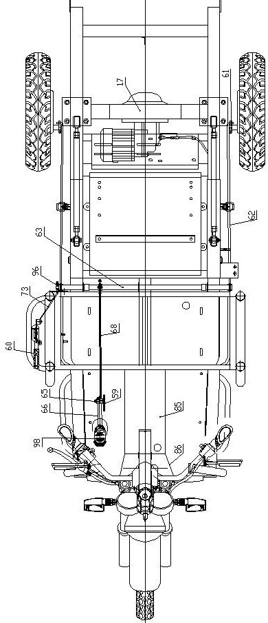 Pedal seat three-wheeled motorcycle