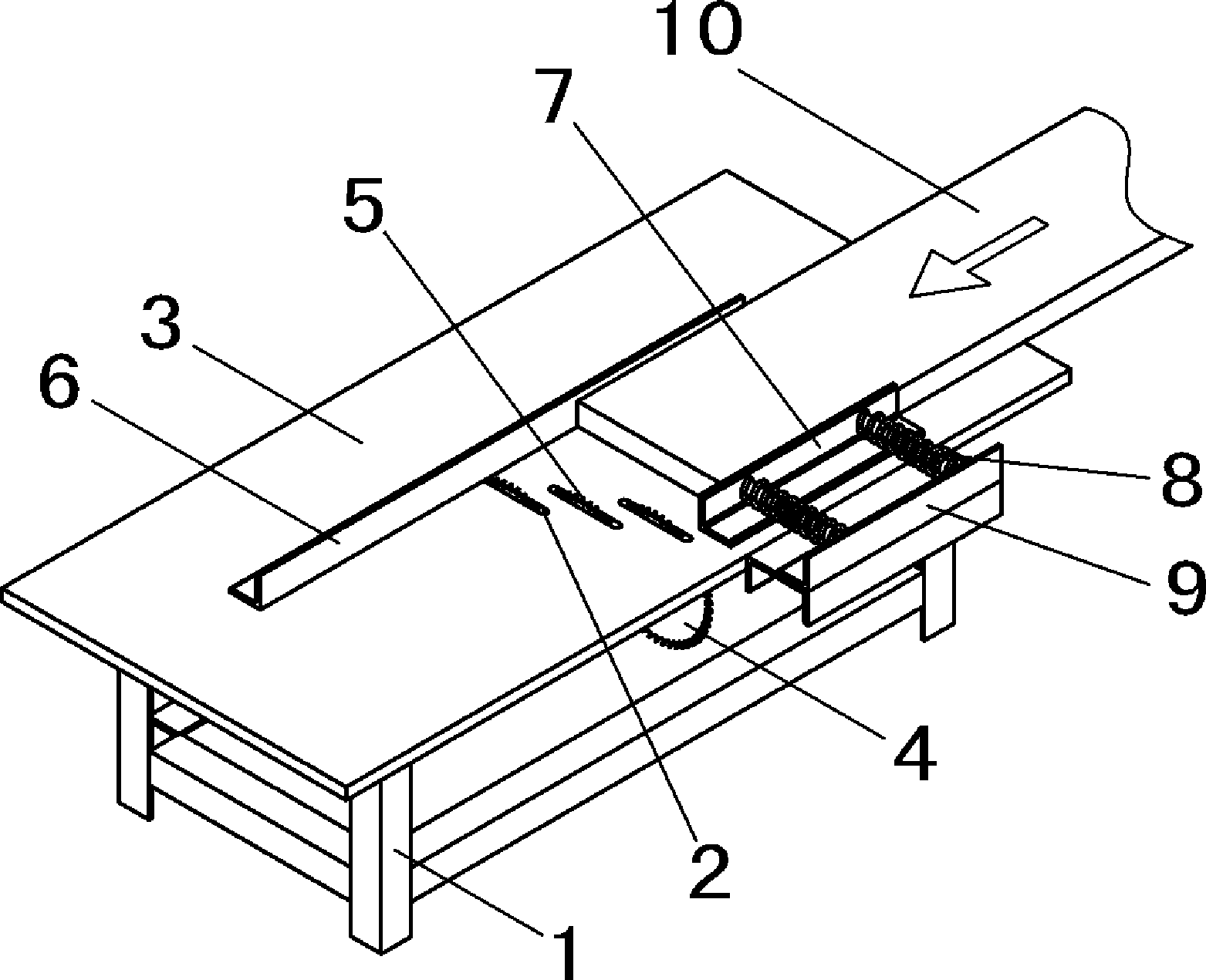 Wood floor superficial makings treatment method and device