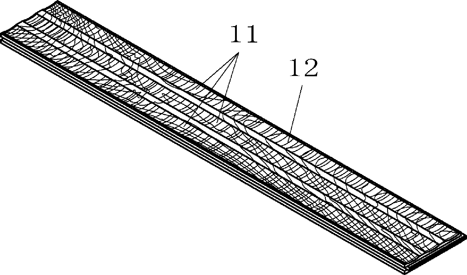 Wood floor superficial makings treatment method and device