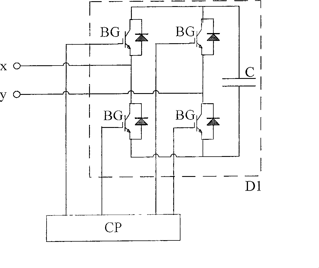 YNd11 connection transformer based AC electrified railway traction cophase supply device