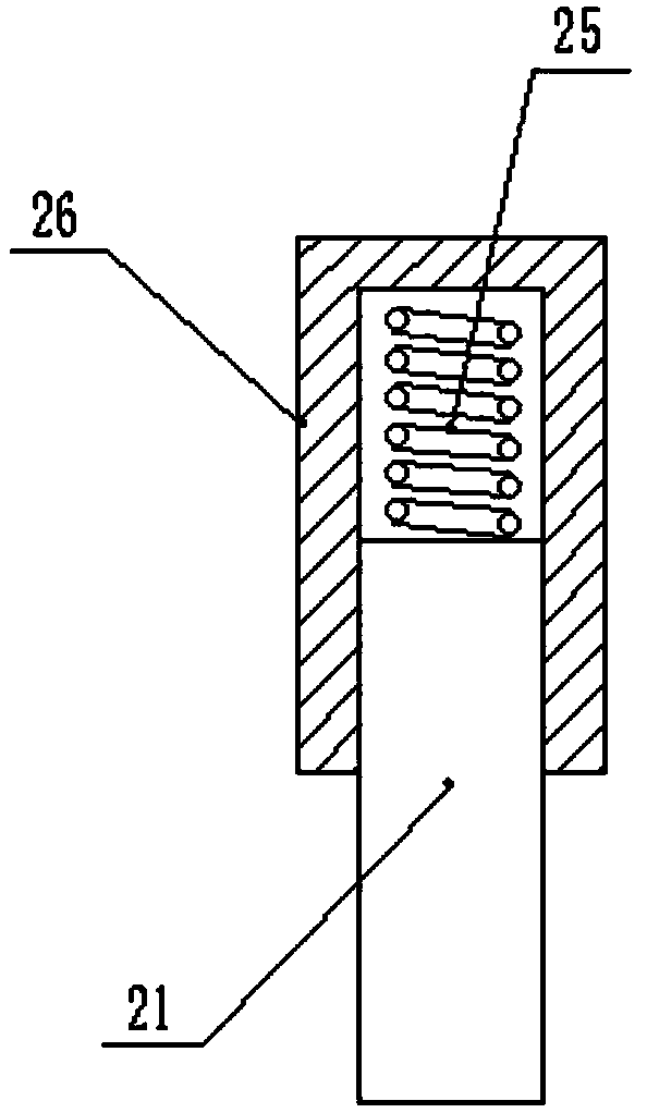 Label gumming and pasting device for manufacturing and producing roller type sound boxes