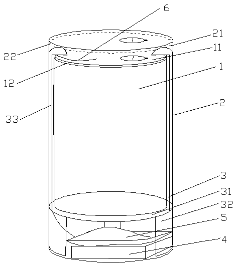 Self-heating device for metal canned food