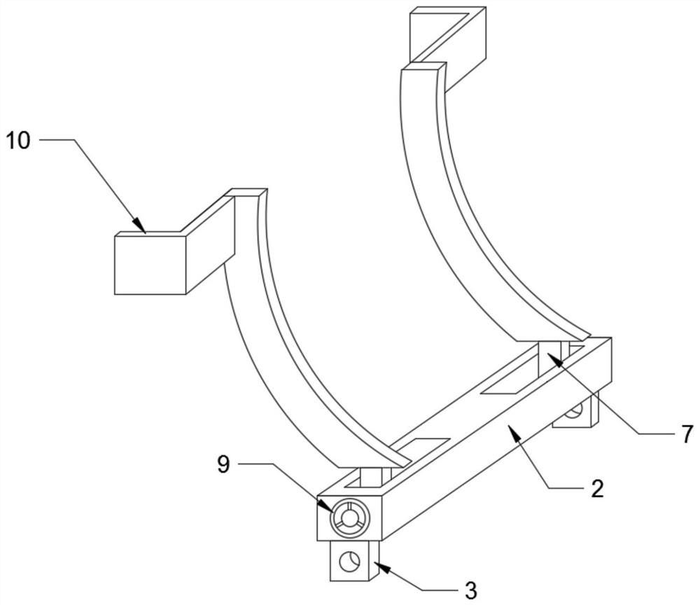 Negative ring duct piece transporting and fixing device for shield