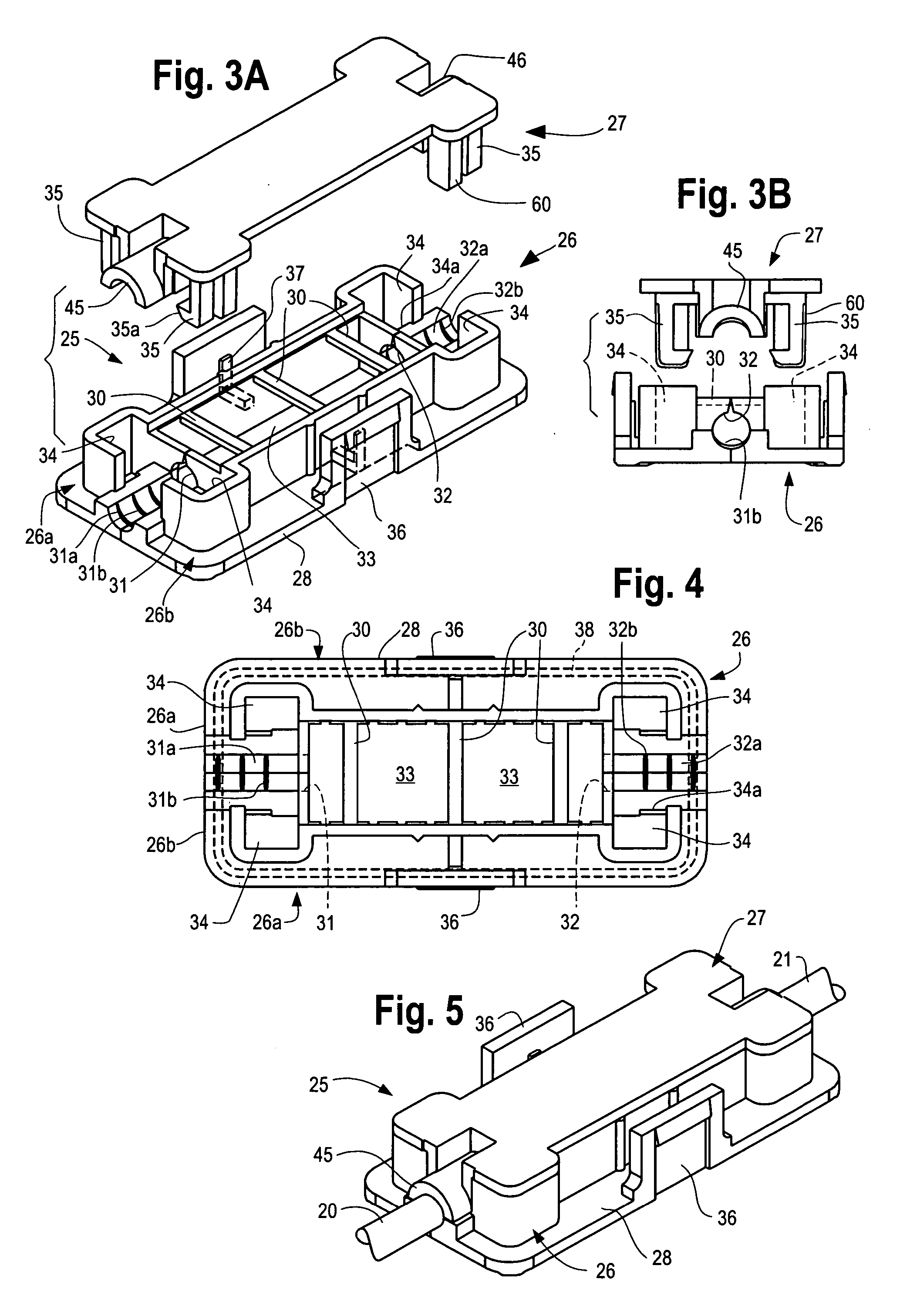 Junction box for output wiring from solar module and method of installing same