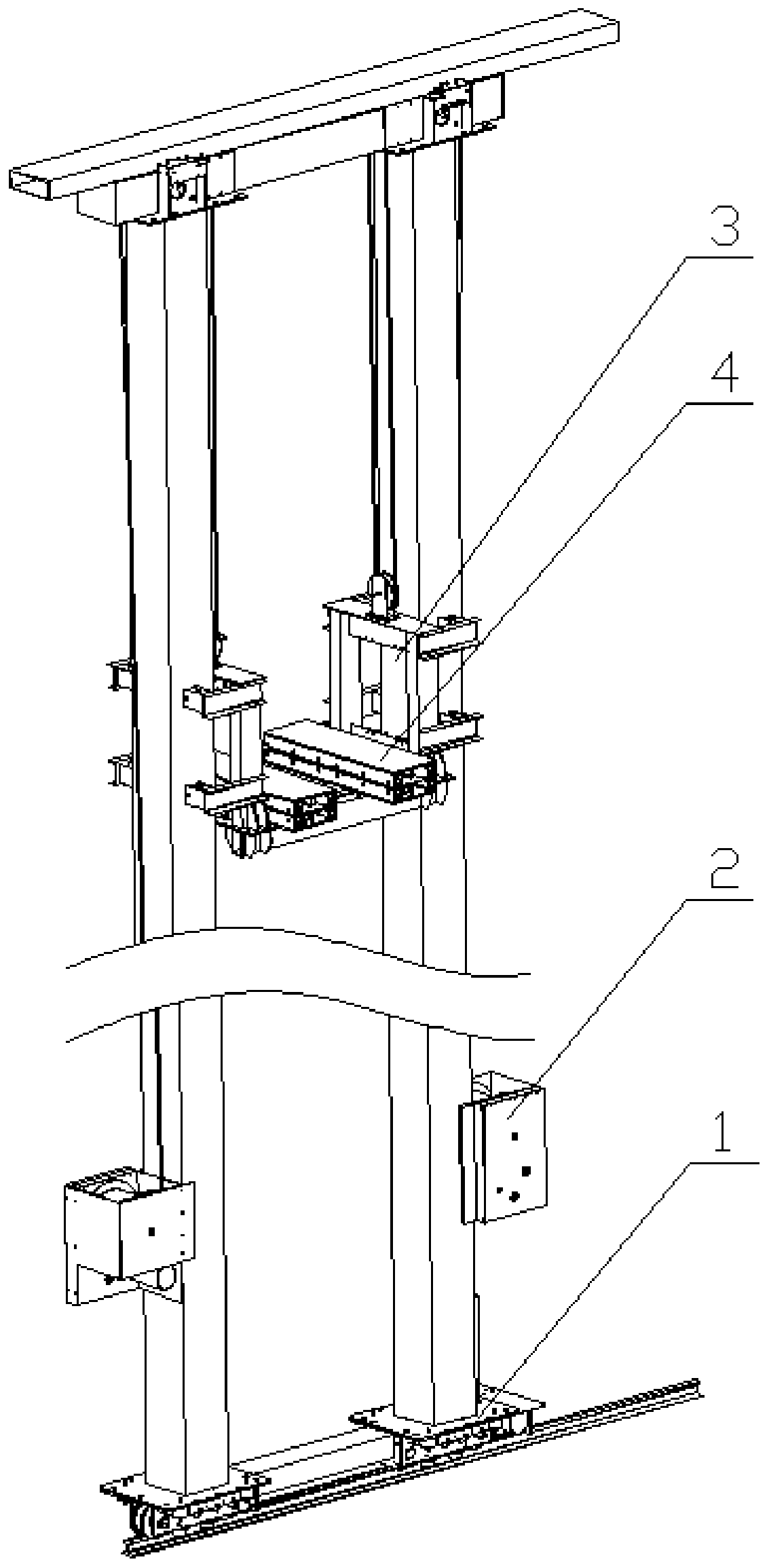 Vision logic control method used for stacking machine