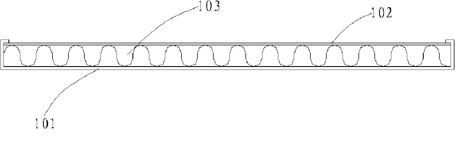 Glass fiber reinforced plastic plate structure and method for preparing glass fiber reinforced plastic plate with same