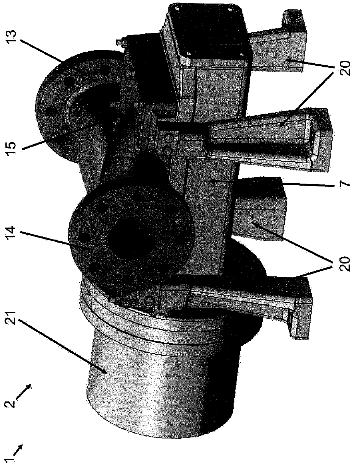 Horizontally split screw-spindle pump