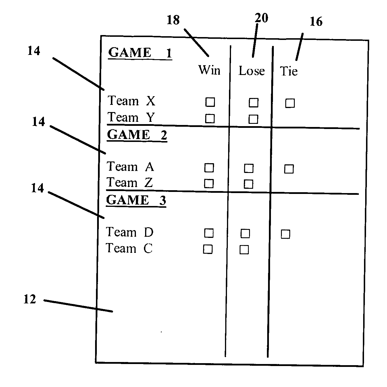 Wagering system with possible tie