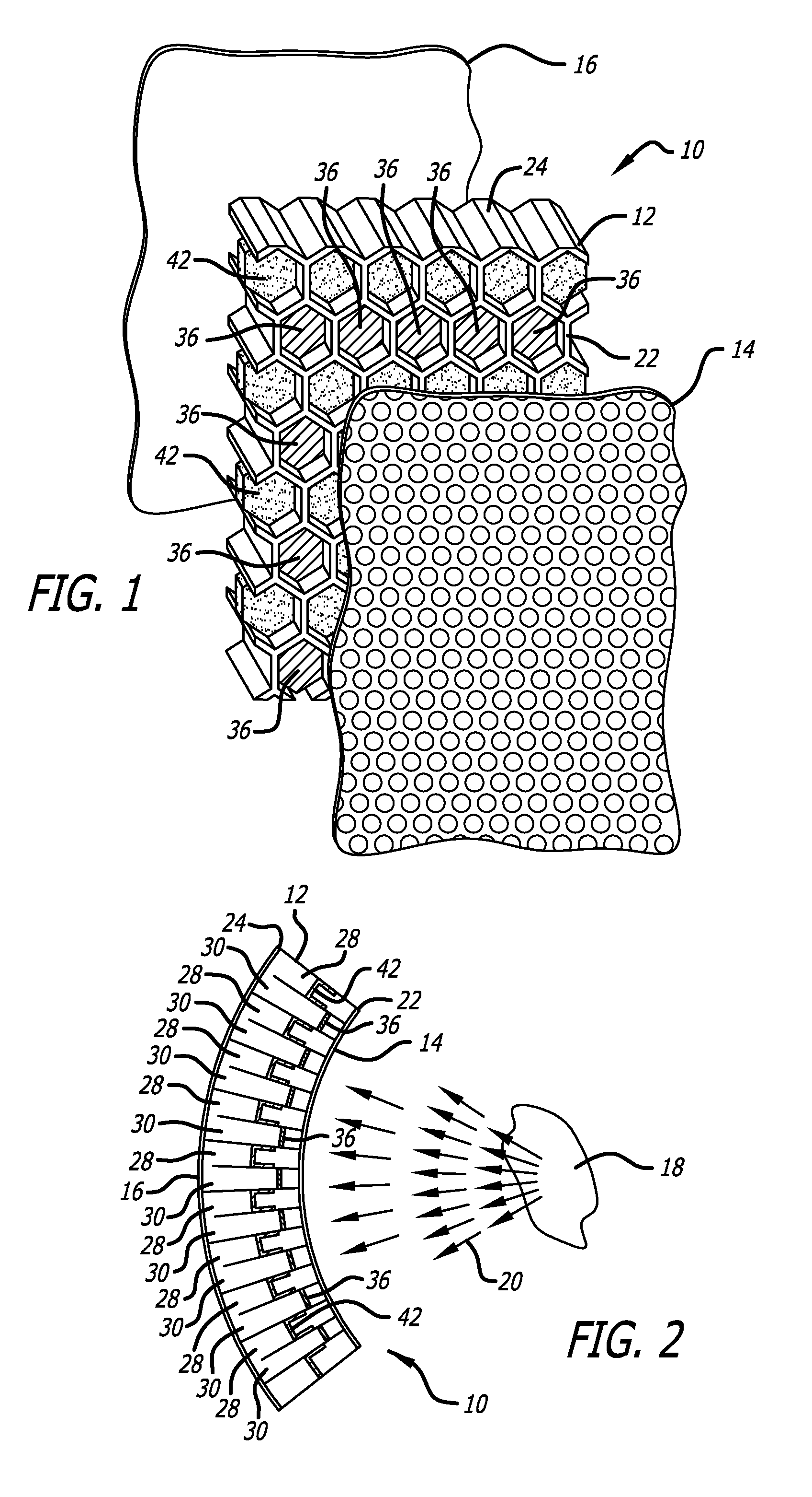 Acoustic structure with increased bandwidth suppression