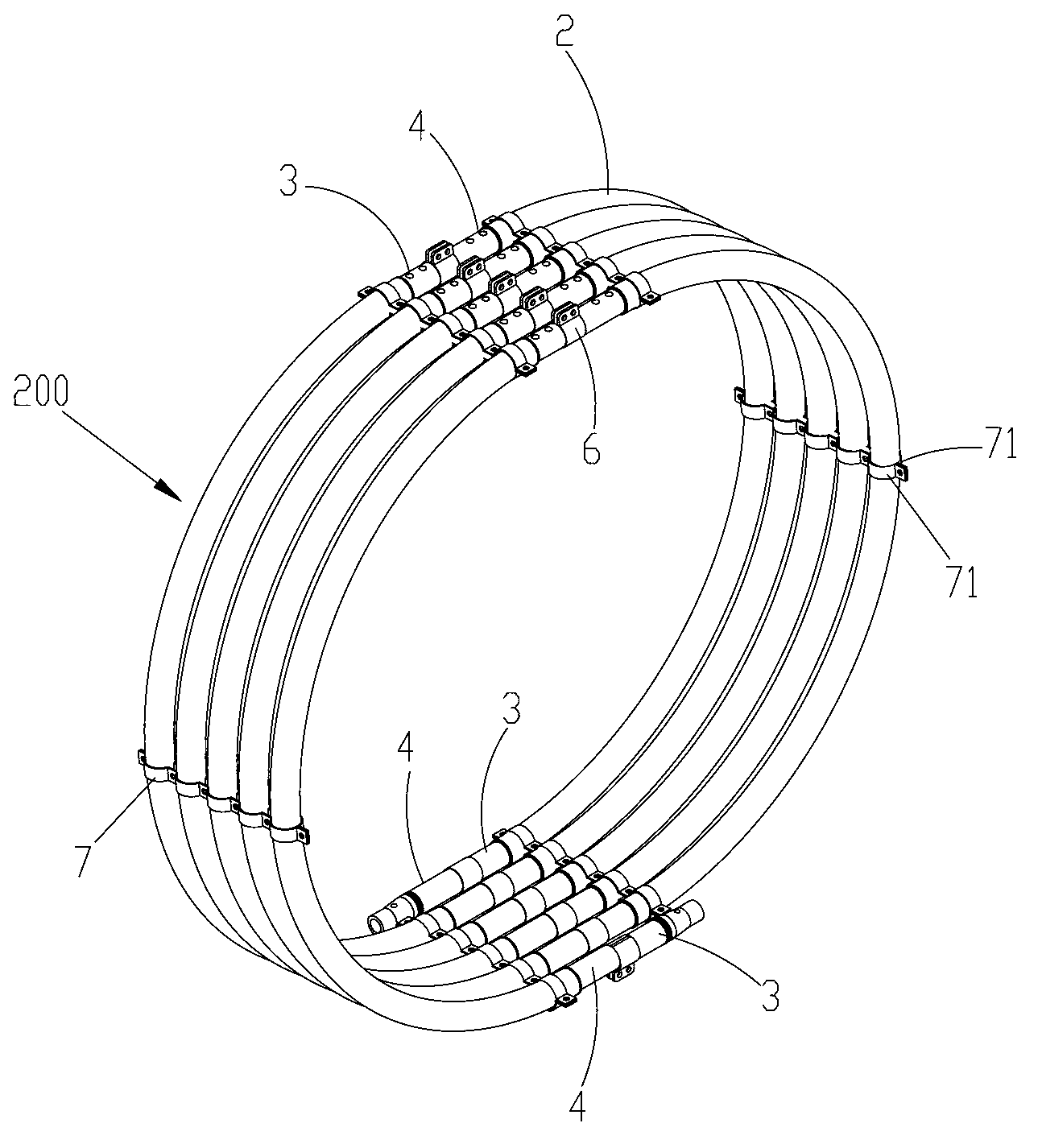 Flexible fabricated induction heater