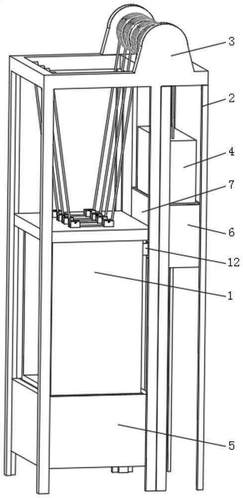 A self-balancing elevator traction system