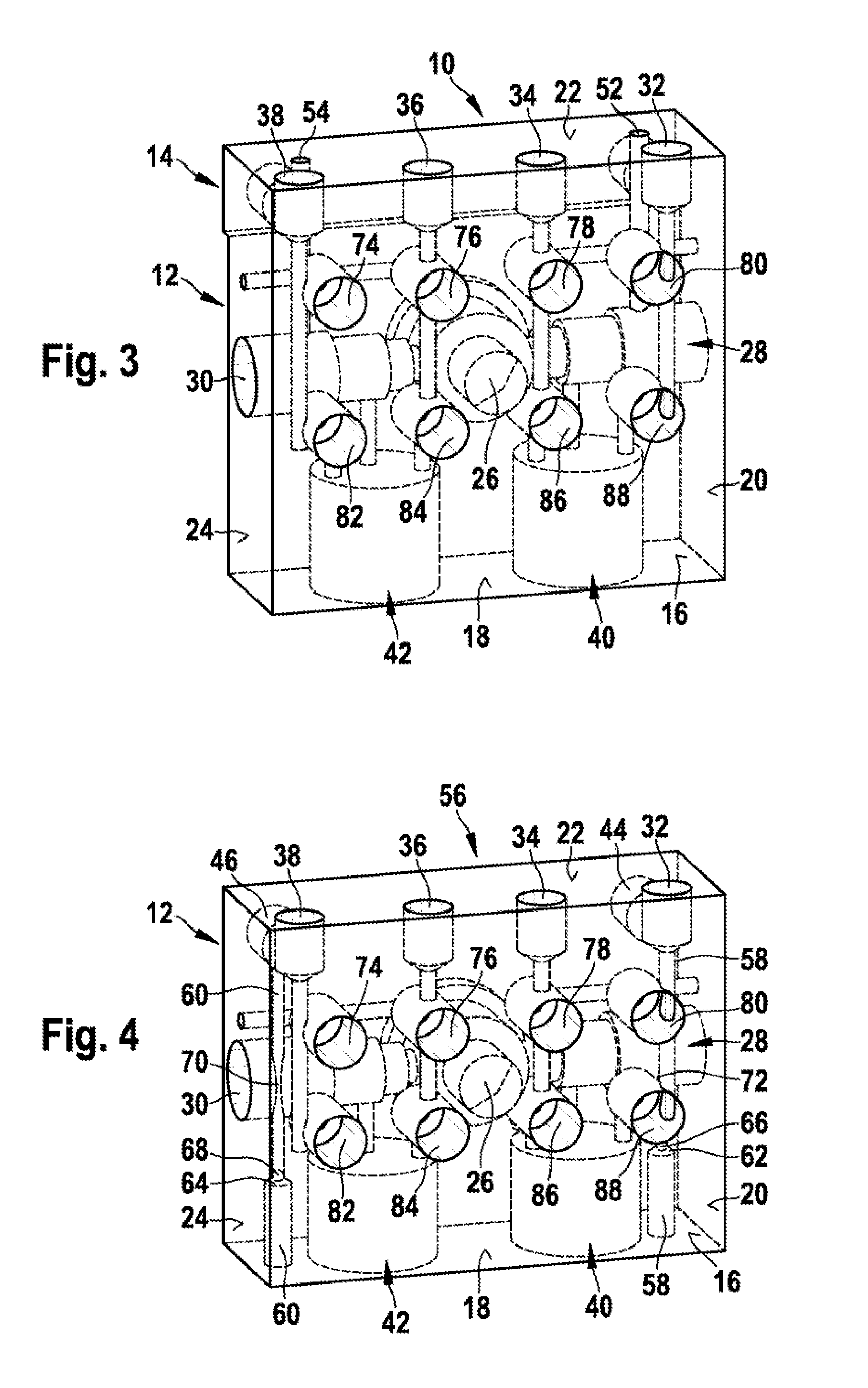 Pump Housing of a Motor Vehicle Hydraulic Unit with at Least One Main Cylinder Connection Opening