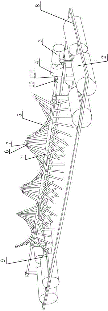 A kind of spiral waterwheel type aerator