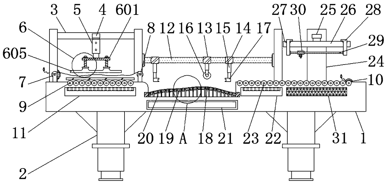 Plastic product membrane lamination device convenient in adjusting cutting position and size