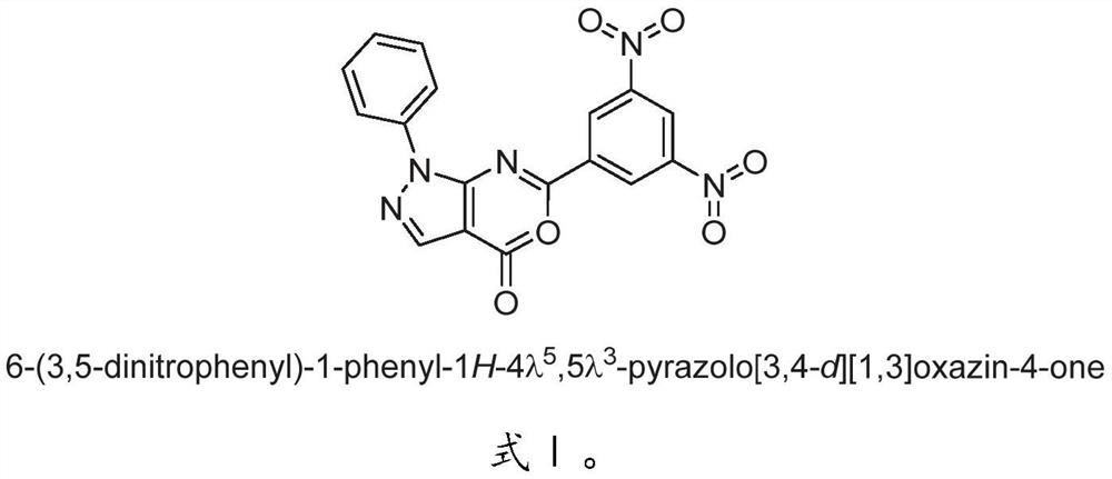 Application of 3, 5-dinitrophenyl-pyrazolo [3, 4-d] [1,3] oxazine as tumor drug resistance reversal agent
