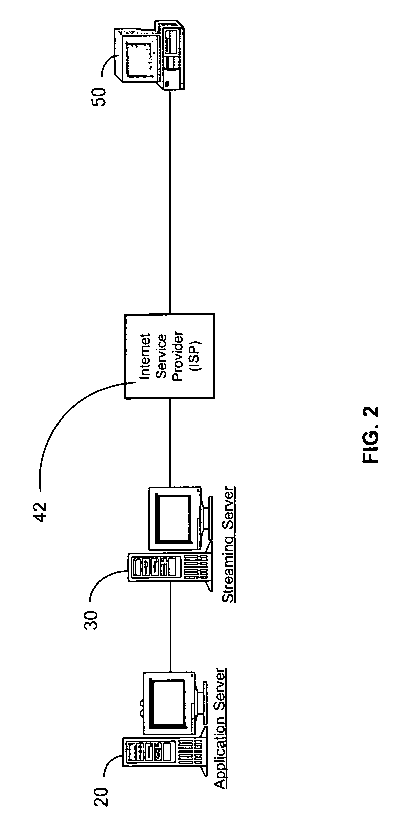 Application server and streaming server streaming multimedia file in a client specific format