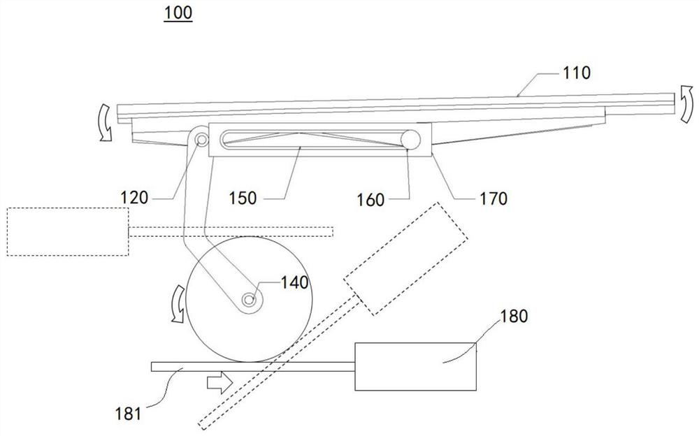 Sliding type air inlet ventilation mechanism of airplane auxiliary power unit