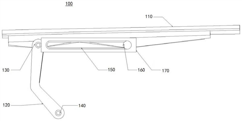 Sliding type air inlet ventilation mechanism of airplane auxiliary power unit