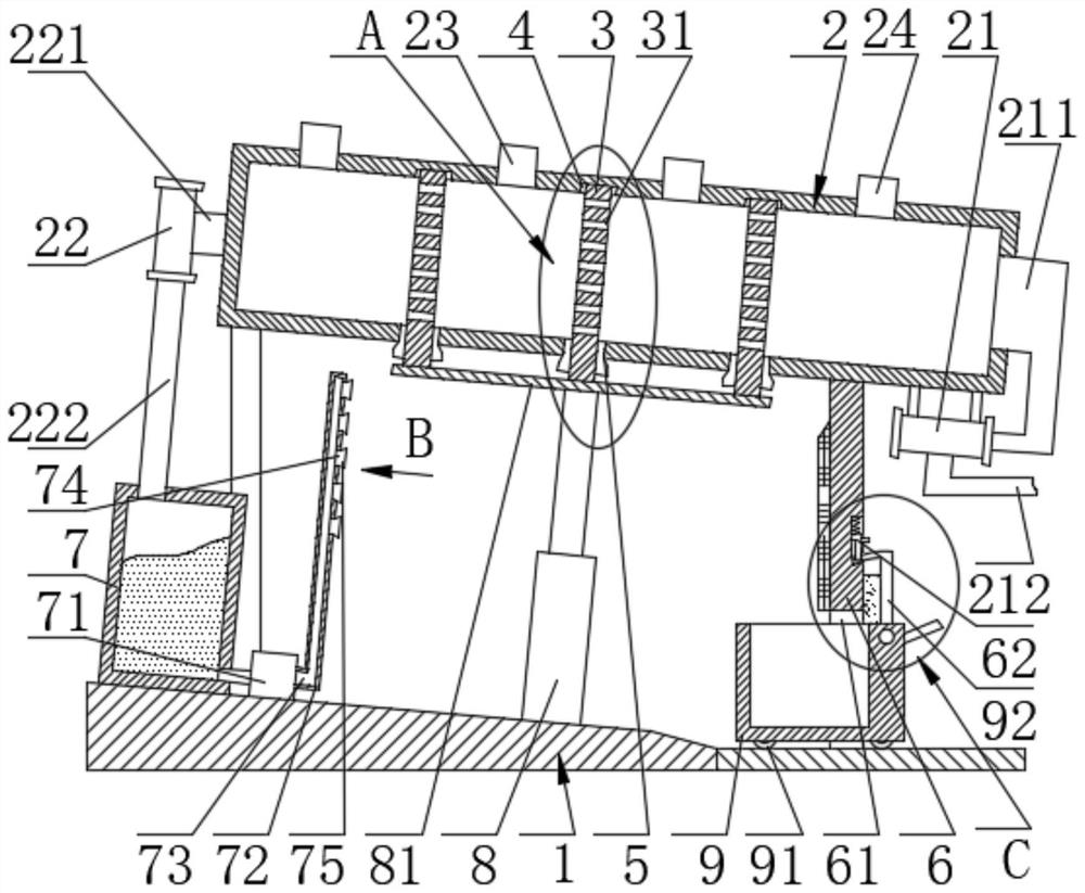 Multi-polarization industrial distillation tower