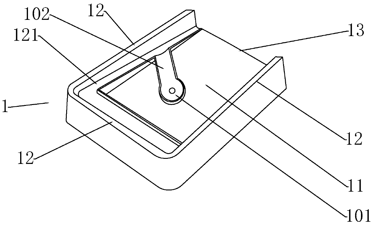 A golf putting practice device with adjustable slope