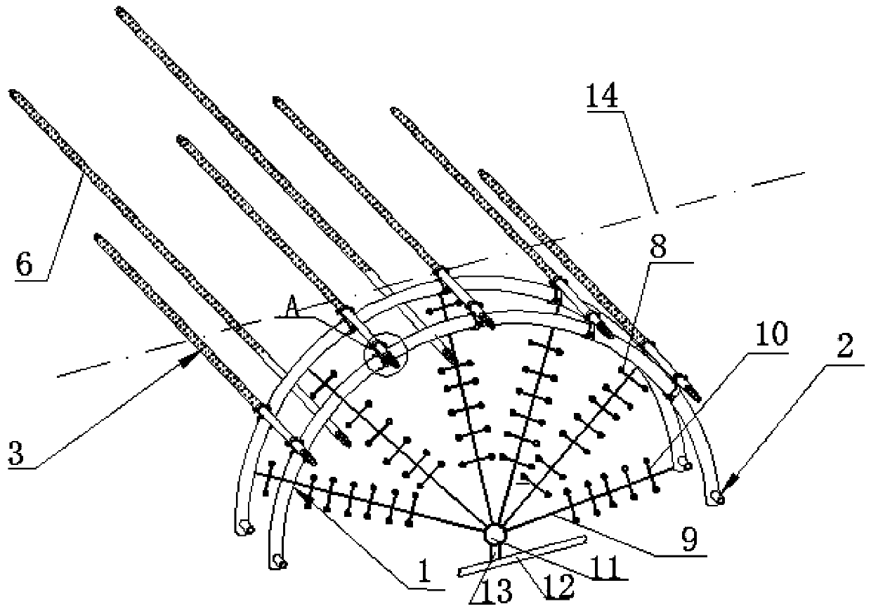 A coal mine fault waterproof structure