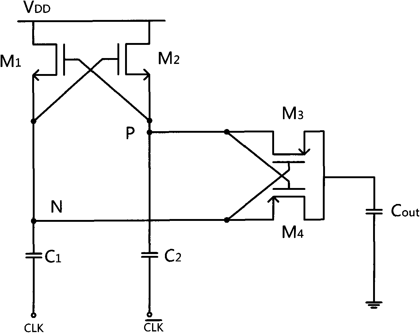 Voltage stabilizer on mixed signal integrated circuit chip