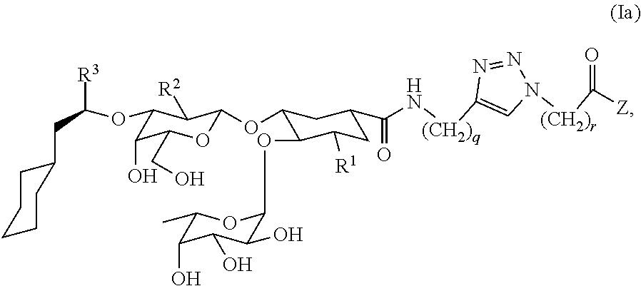Heterobifunctional Pan-Selectin Antagonists Having a Triazole Linker