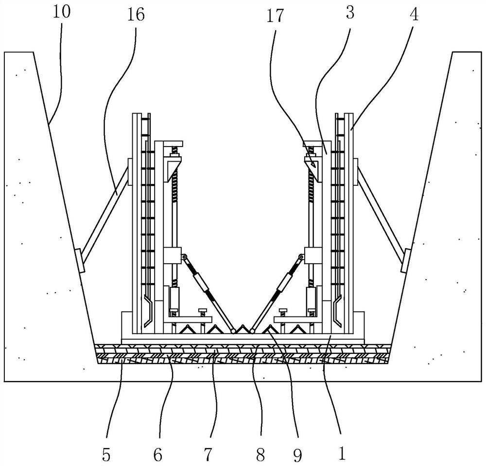 Construction method of prefabricated superposed type underground comprehensive pipe rack