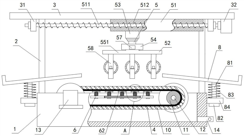 Mechanized efficient steel pipe painting device and using method thereof