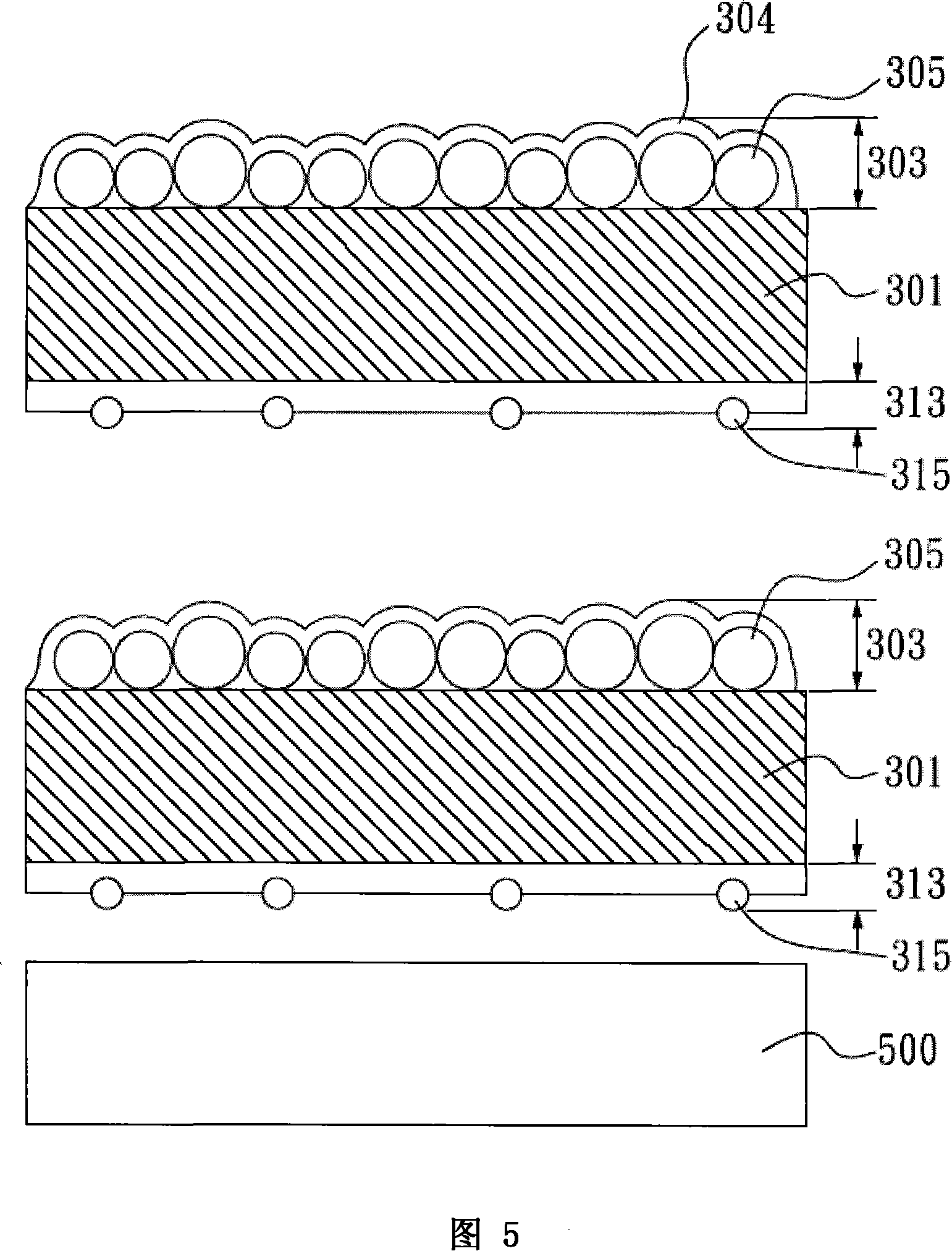 Optical thin film with resin coating containing narrow particle size distributed organic particle