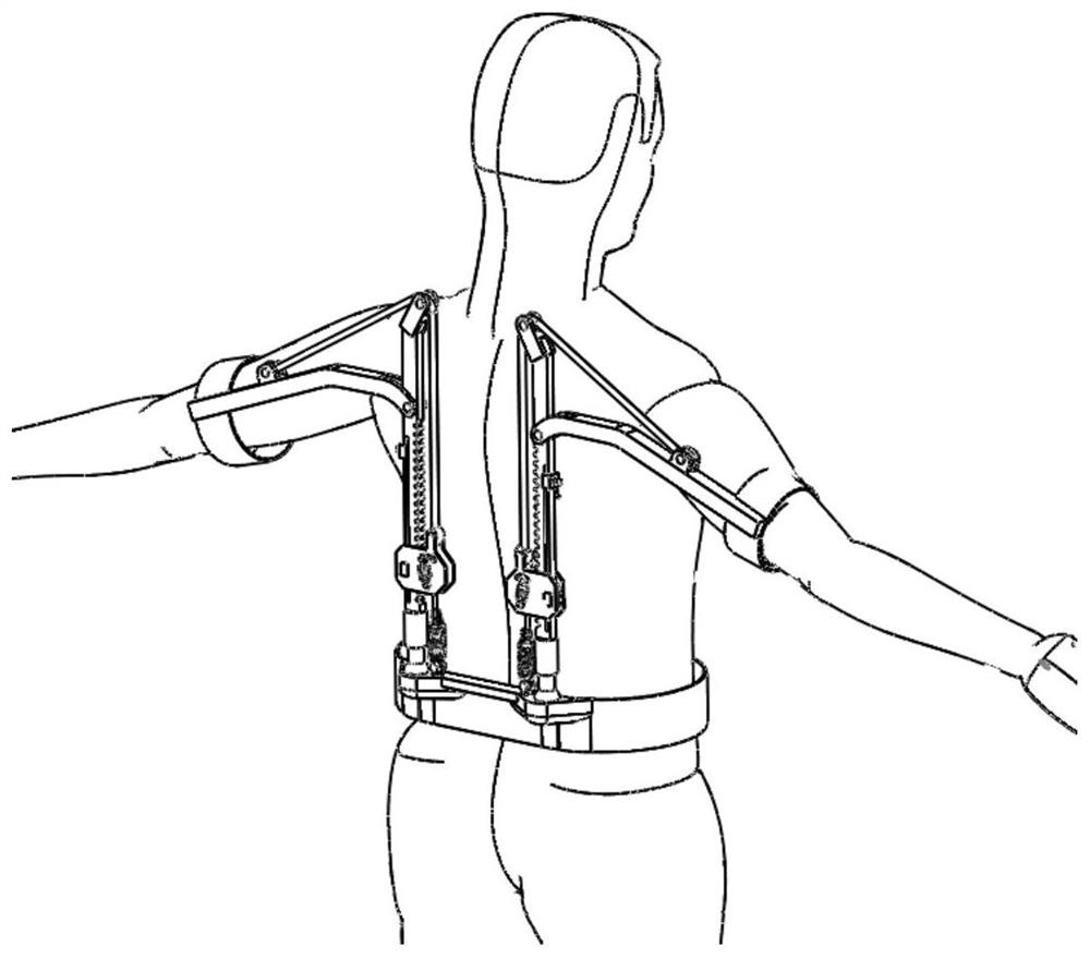 A shoulder joint maintaining exoskeleton and its application