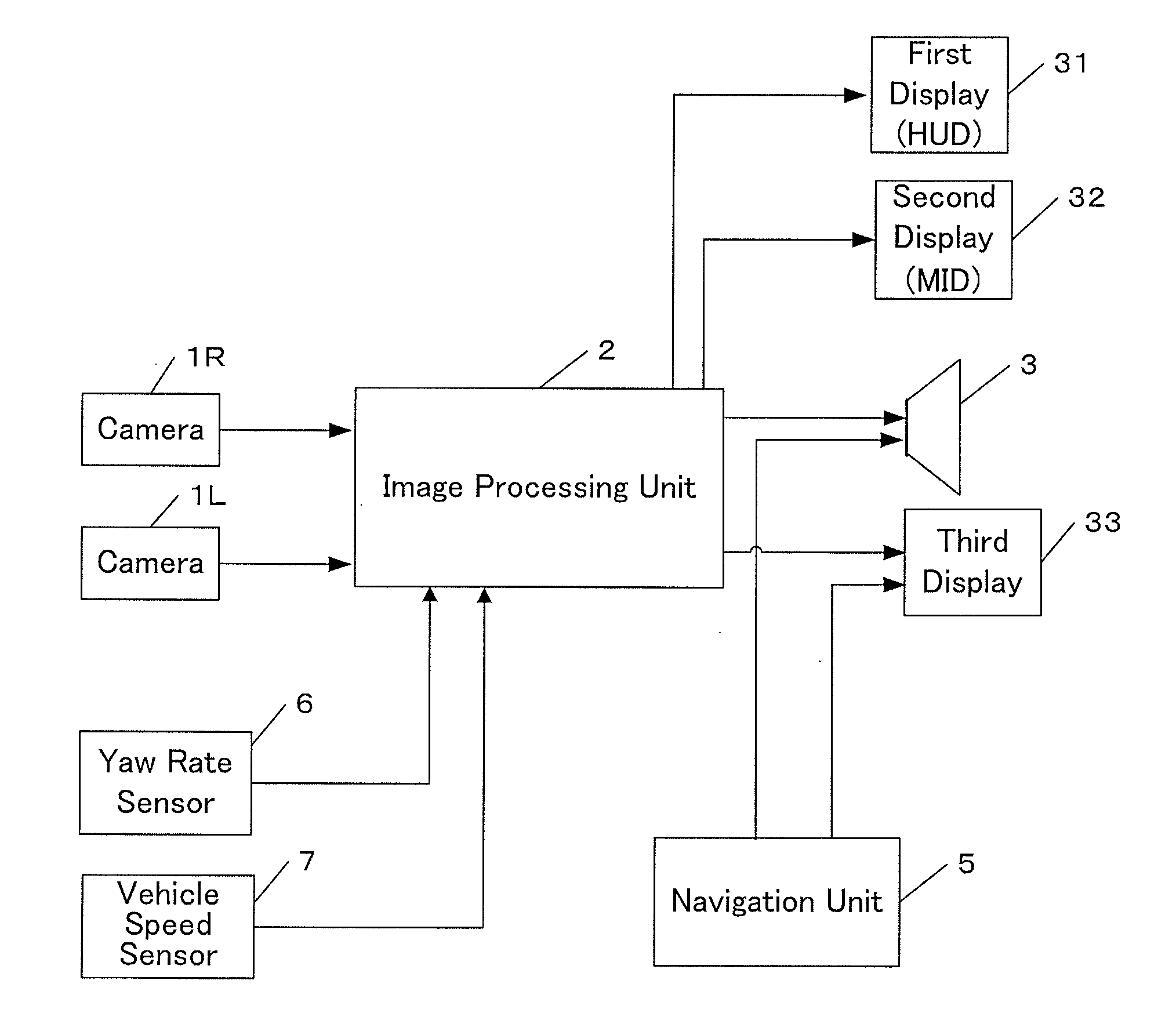 System for monitoring surroundings of a vehicle