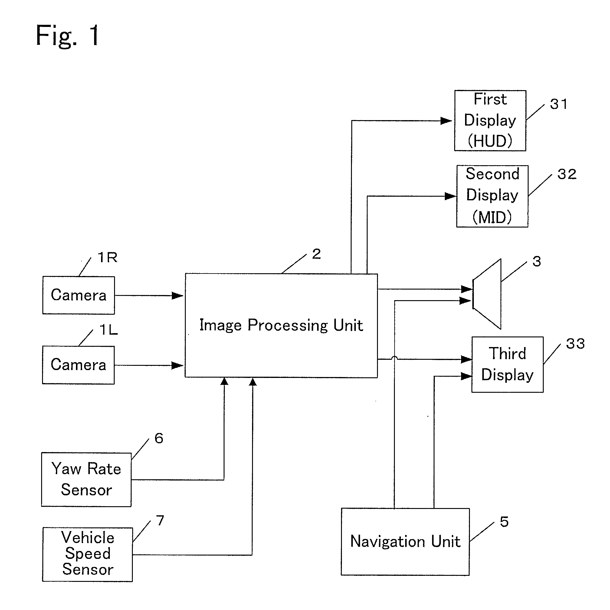 System for monitoring surroundings of a vehicle