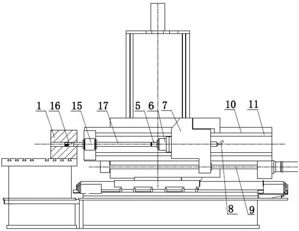 Mechanism for conveniently switching drilling, expanding, boring and milling functions on deep hole machine tool