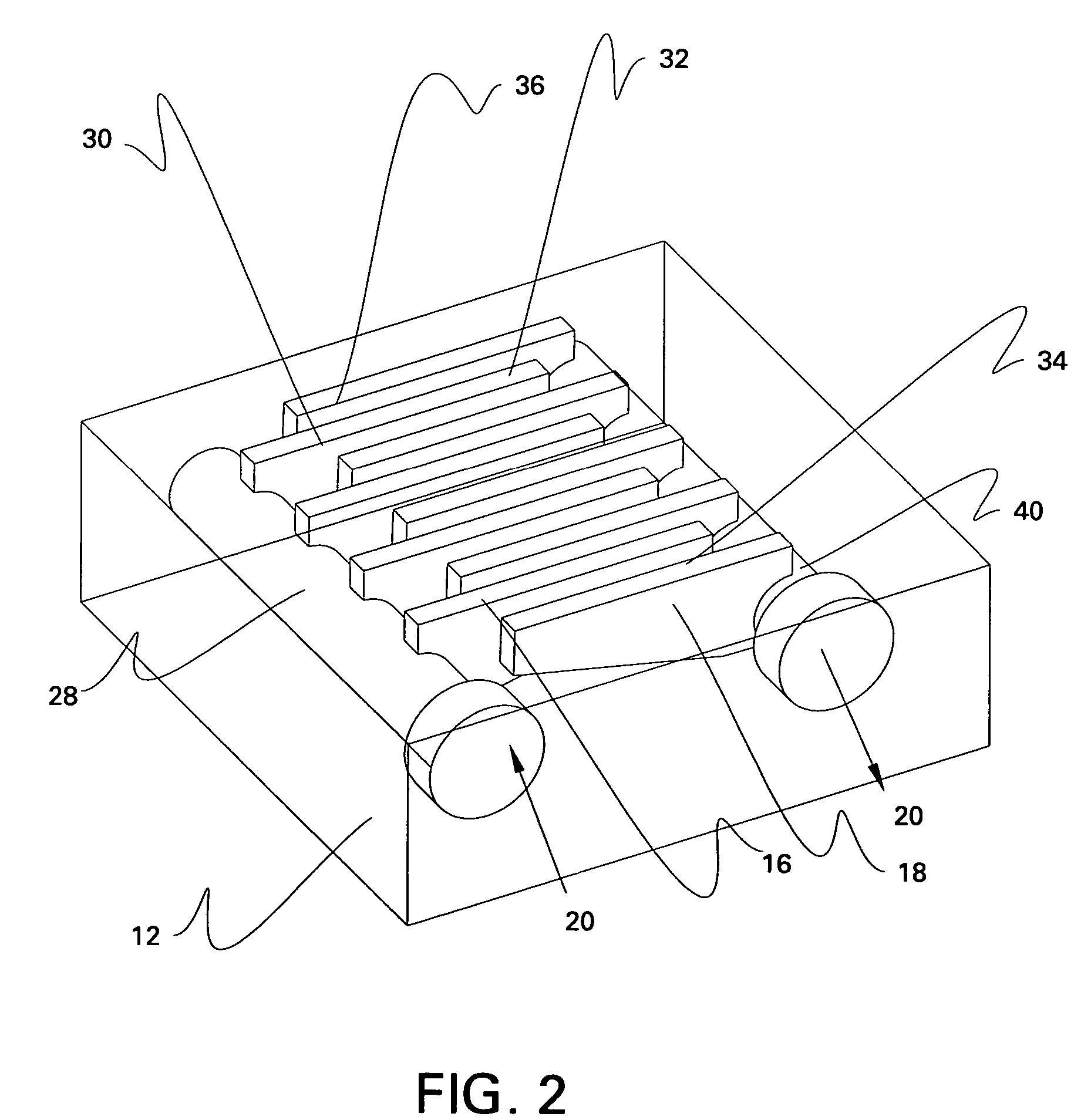 Heat sink with microchannel cooling for power devices