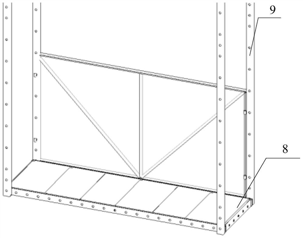 All-steel attached type lifting scaffold equipment and construction method thereof