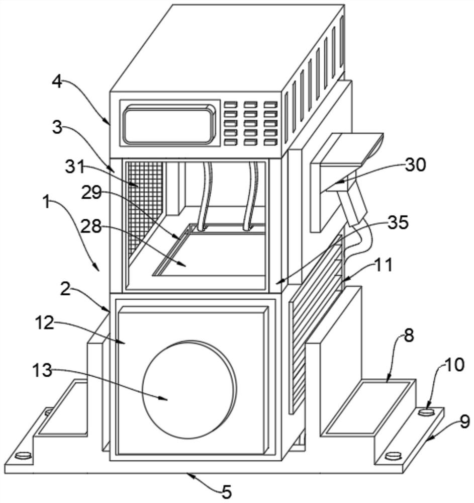 New energy charging pile with high impact resistance and assembling method thereof