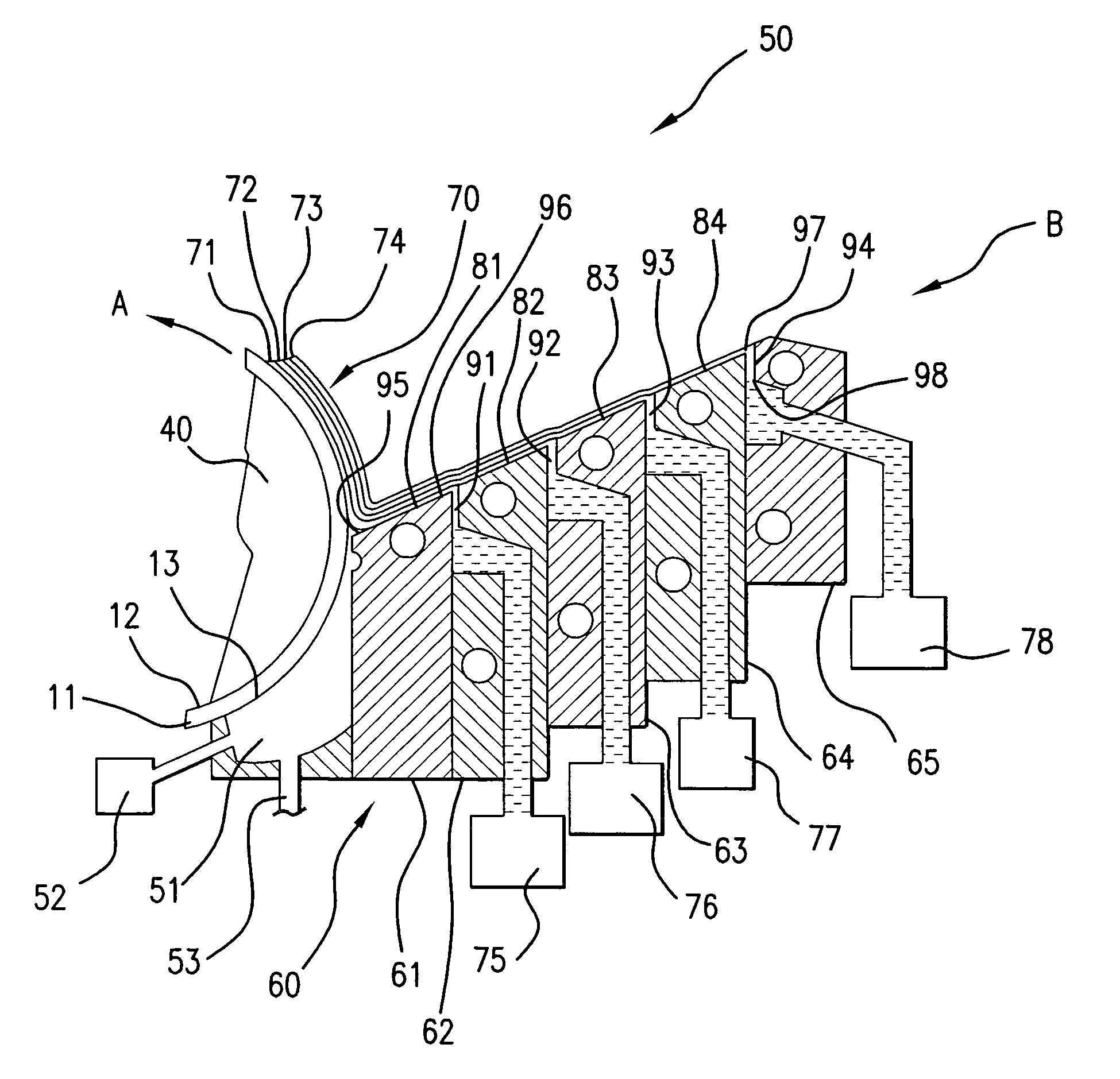 Method and apparatus for coating a medical device using a coating head
