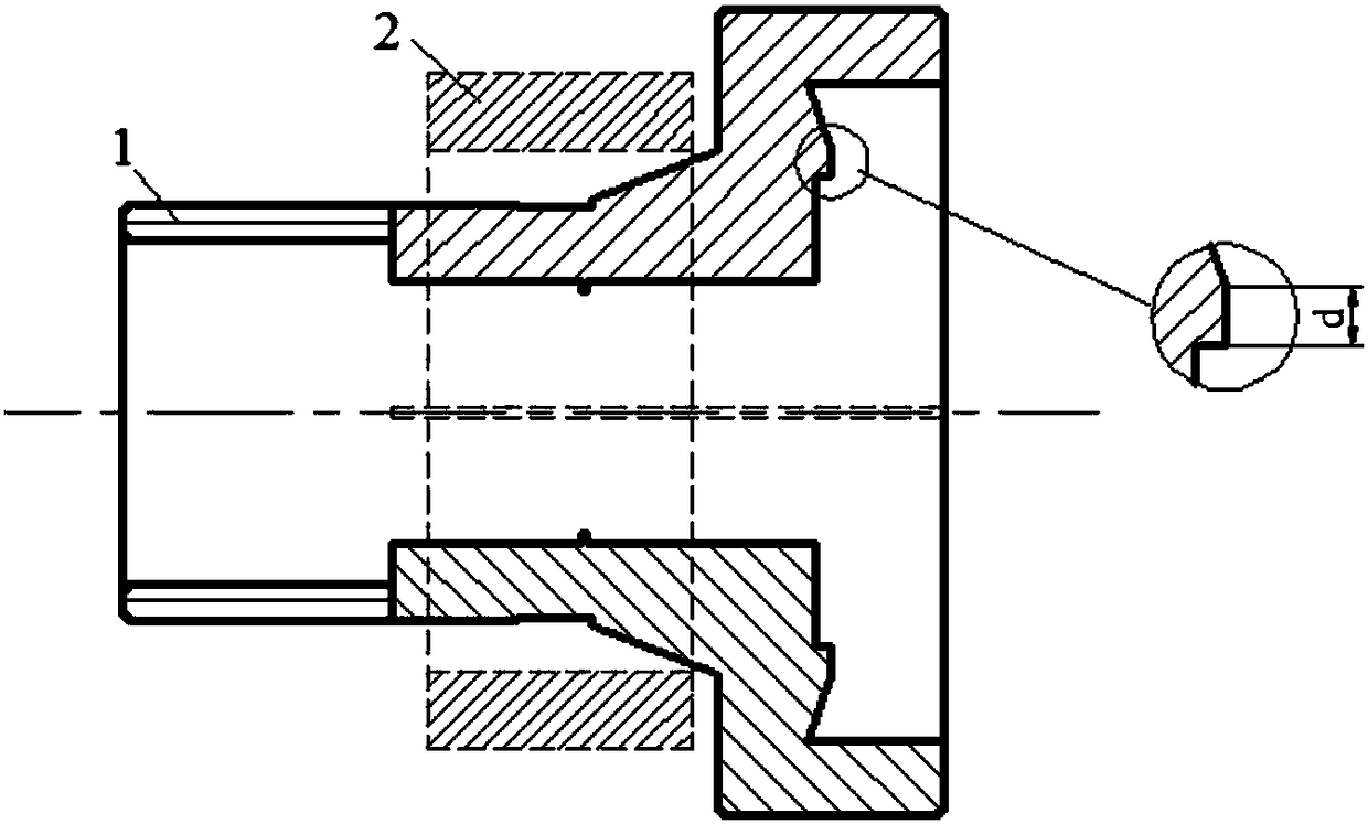 Fixing piece and fixing method for large-size annular bonded NdFeB magnet cutting and shaping