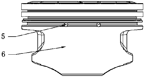 Piston of alcohol fuel internal combustion engine