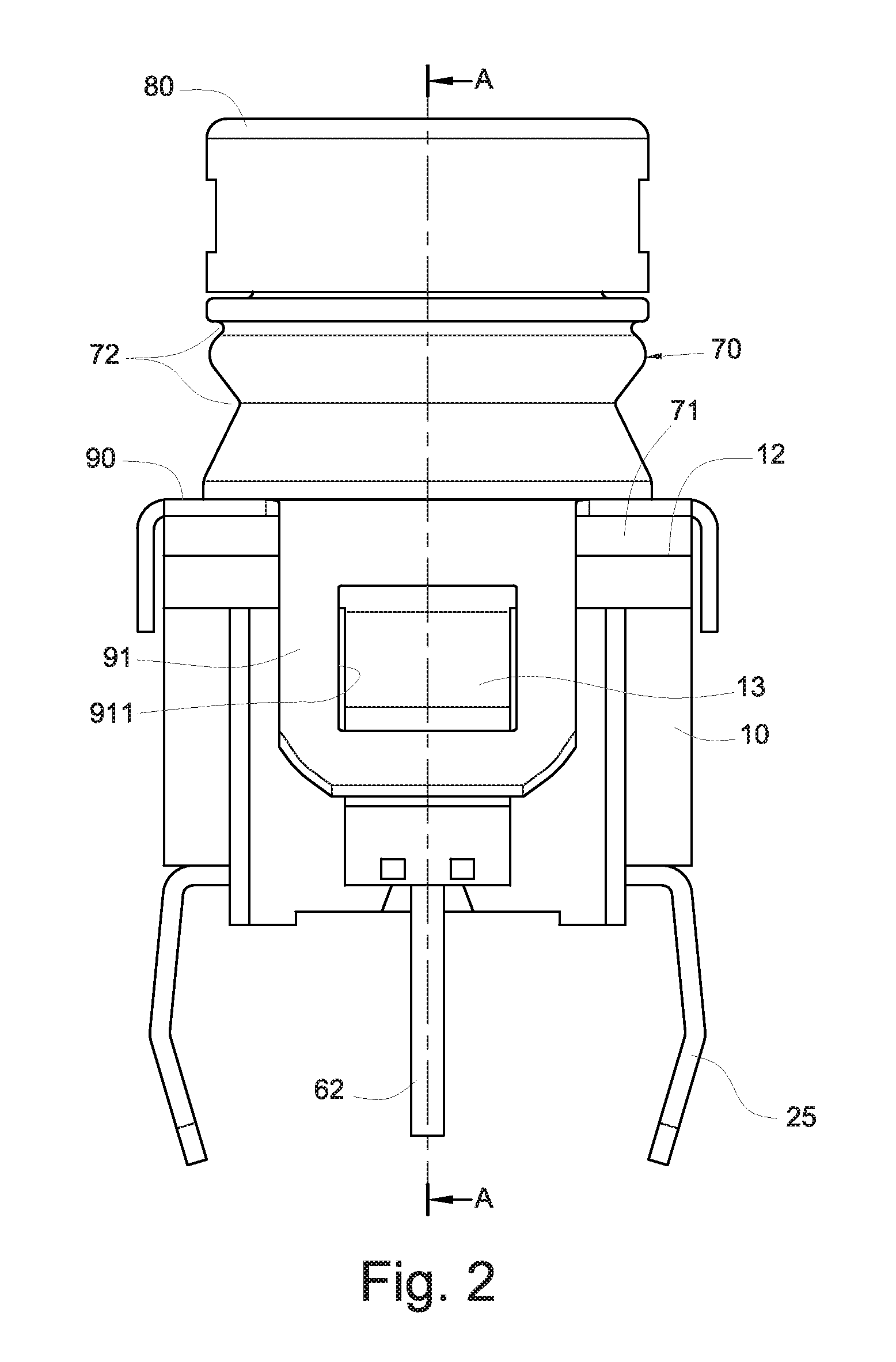 Electrically conductive structure of micro switch