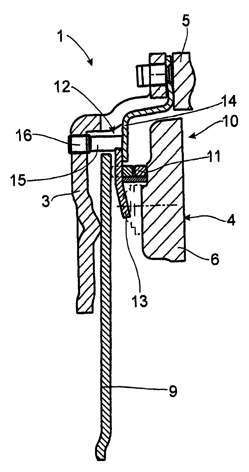 Pressure plate assembly, particularly for a friction clutch having automatic wear compensation