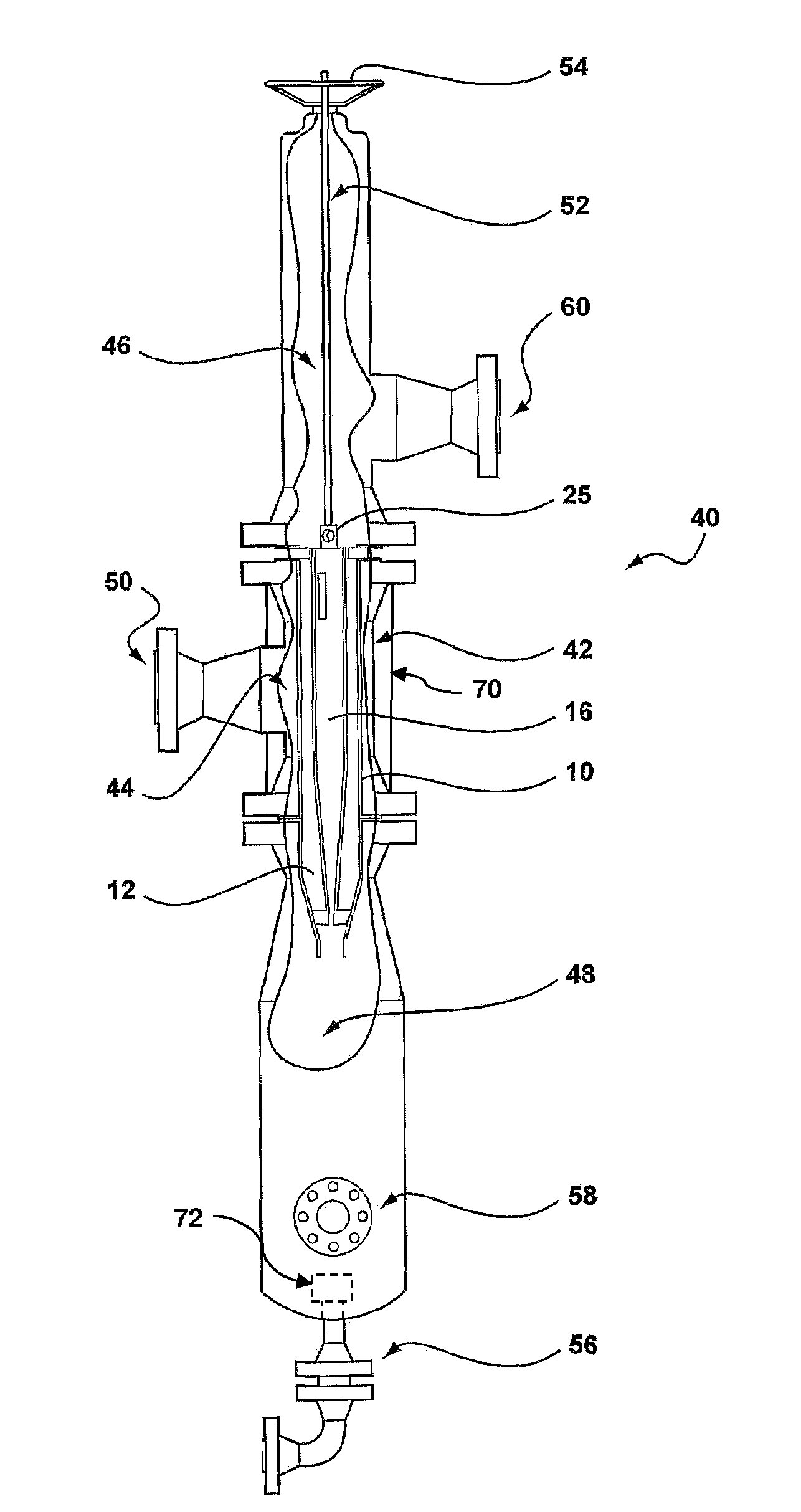 Cyclone assembly and method for increasing or decreasing flow capacity of a cyclone separator in use